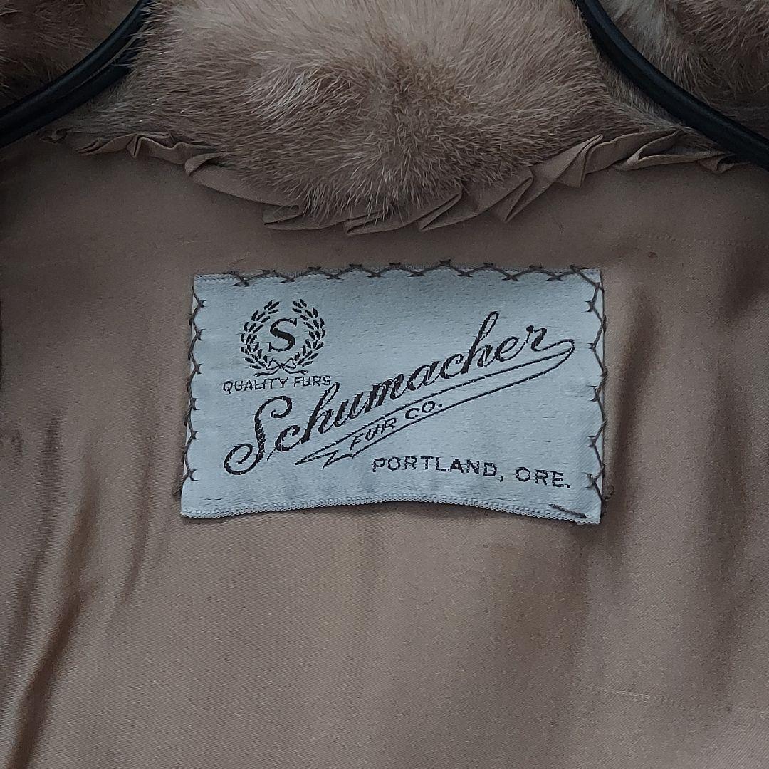 Schumacher✨ 毛皮 ロングコート 膝丈 Sサイズ