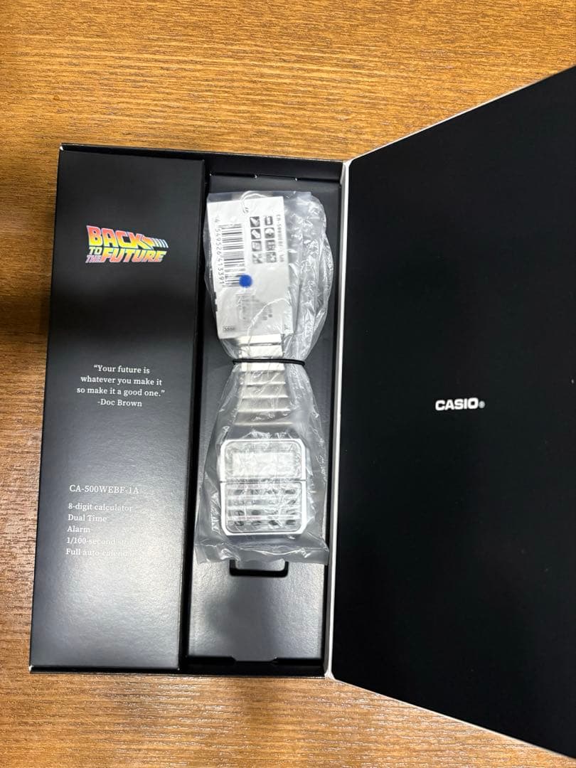 希少 CASIO × バック・トゥ・ザ・フューチャー コラボ時計 & ポスター