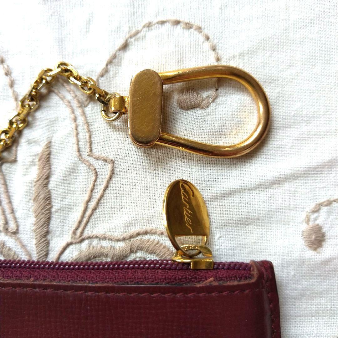 Cartier カルティエ マストライン レザーケース 小銭入れ ボルドー