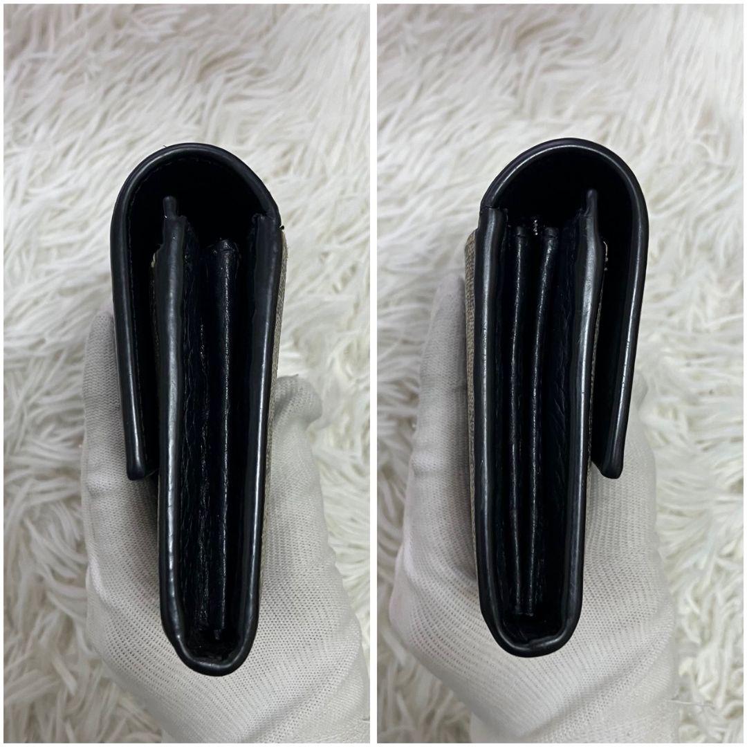 ✨GUCCI✨ 長財布　GGマーモント ツートンカラー ブラック