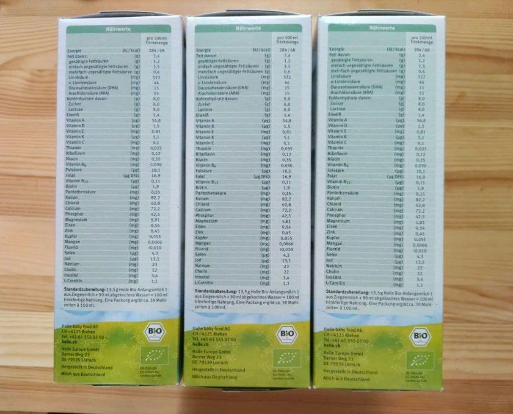 Holle ホレ ヤギミルク step1 ステップ1 オーガニック やぎ粉ミルク