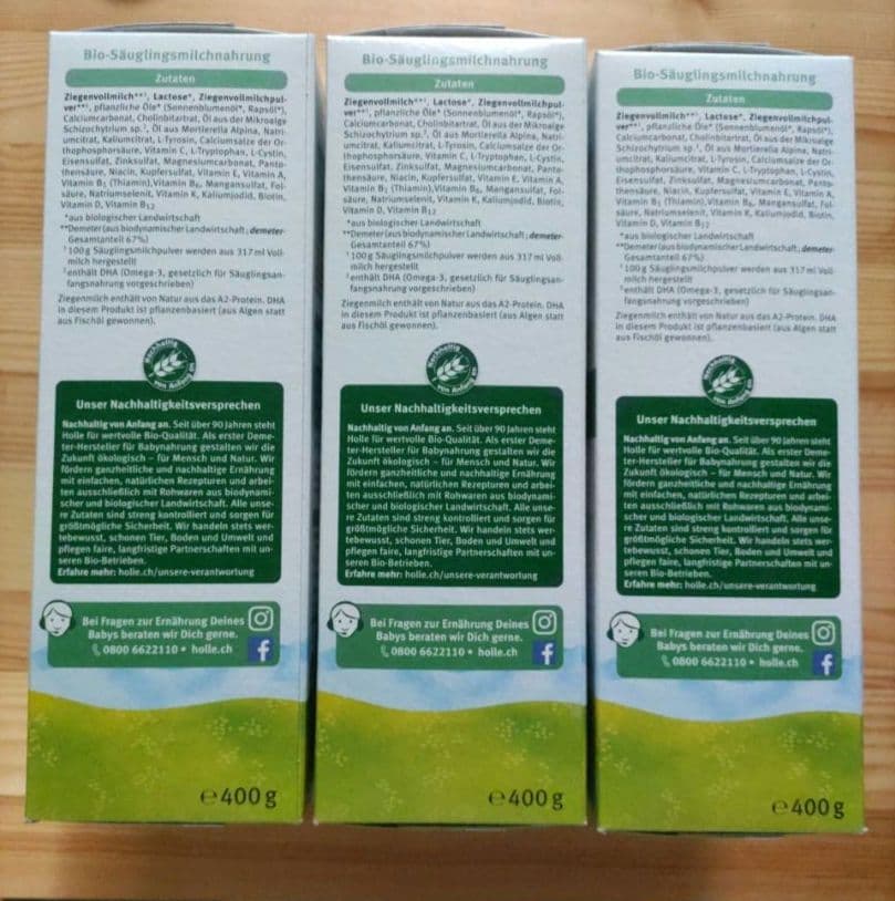 Holle ホレ ヤギミルク step1 ステップ1 オーガニック やぎ粉ミルク