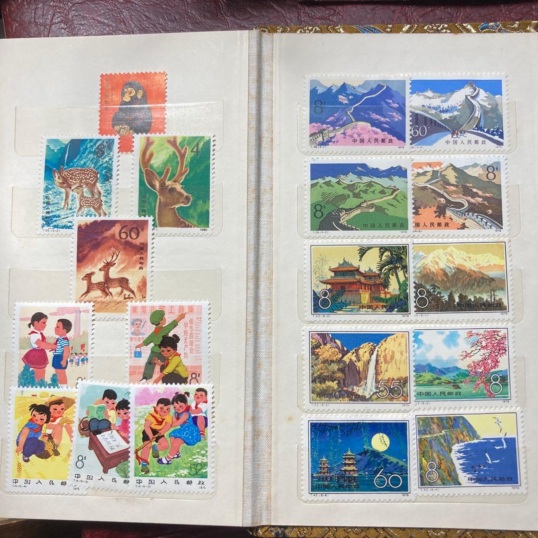中国切手おまとめ　状態概ね良好お土産セット未使用