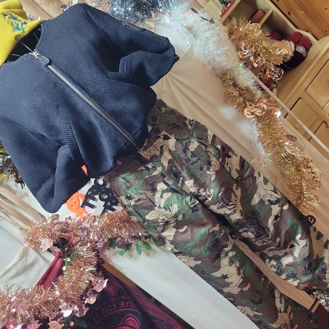 SYAR新品未使用ヒステリックグラマー総柄カモフラベルト付きパンツ