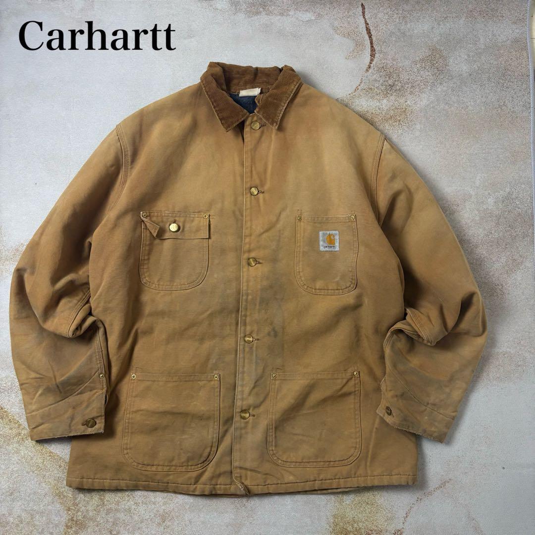 【古着】CarharttチョアコートブラケットライナーダックジャケットXL