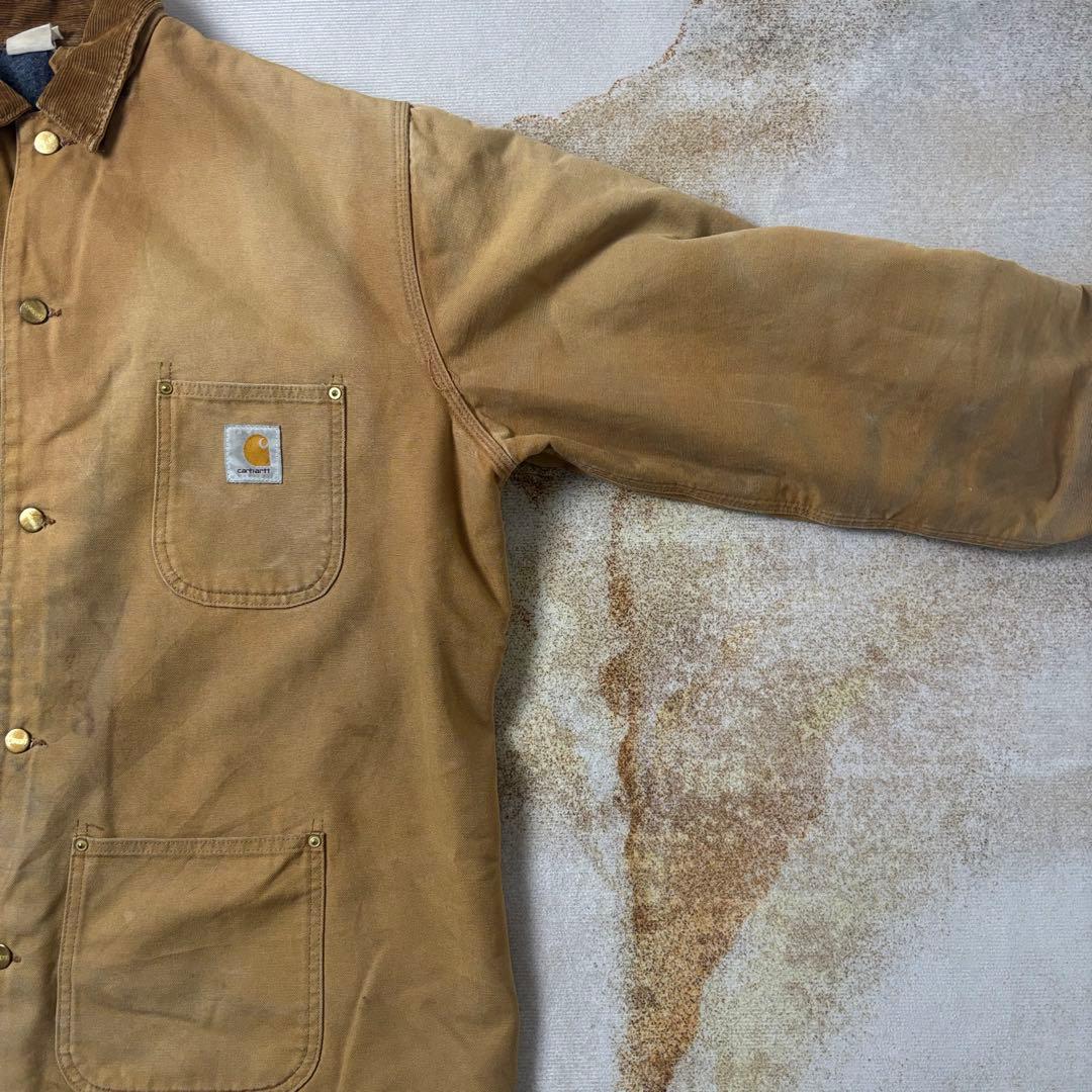 【古着】CarharttチョアコートブラケットライナーダックジャケットXL