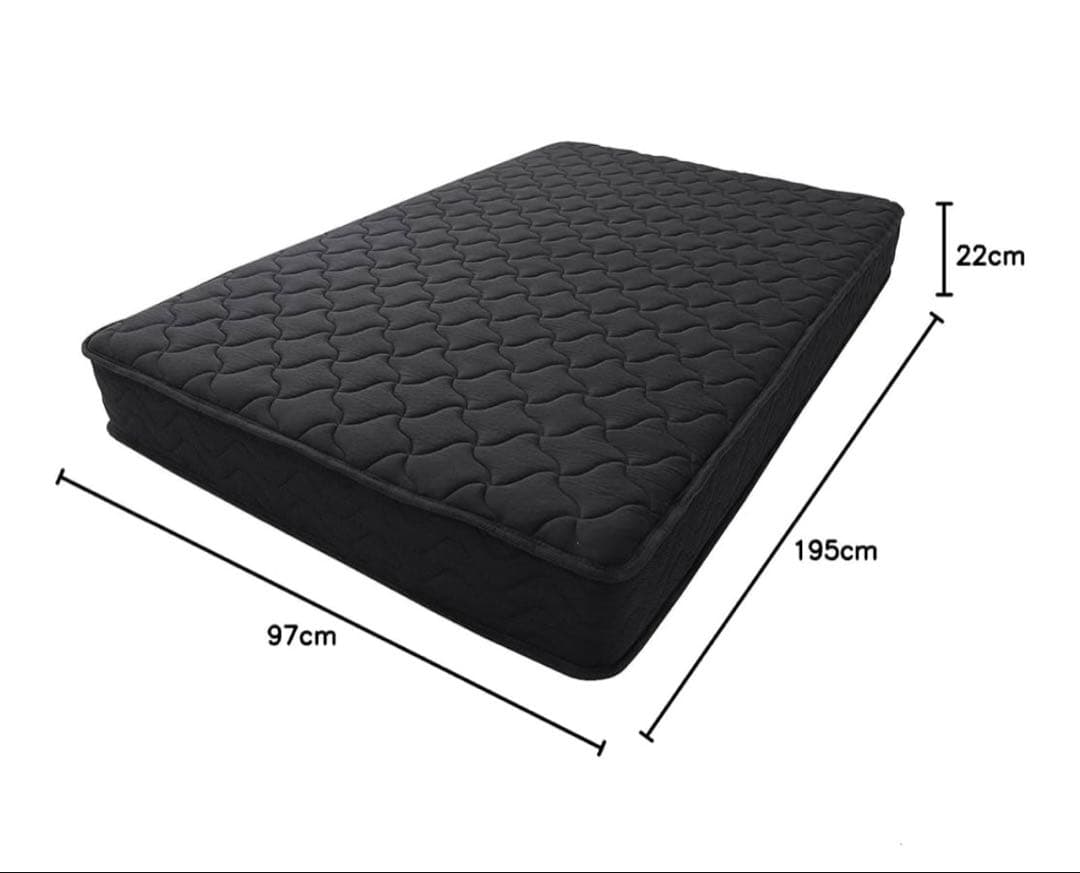 タンスのゲン マットレス シングル 極厚22cm 高密度 528個 コイル