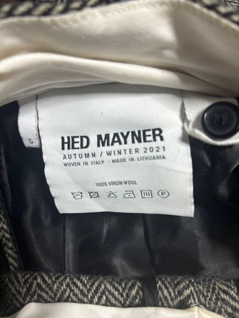 HED MAYNER ヘリンボーン柄 パンツ S