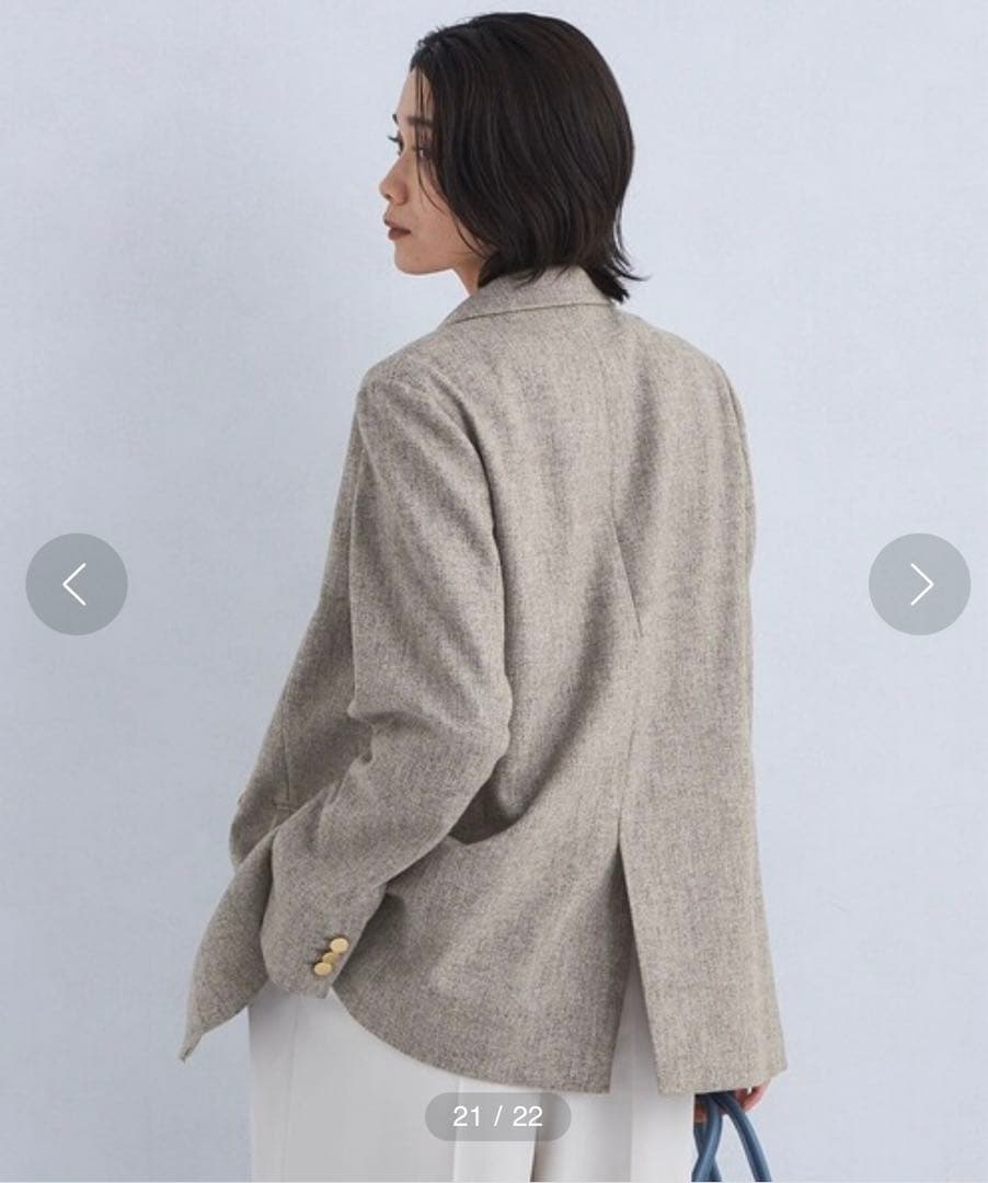 グリーンレーベルリラクシング　メランジツイル ダブル ジャケット