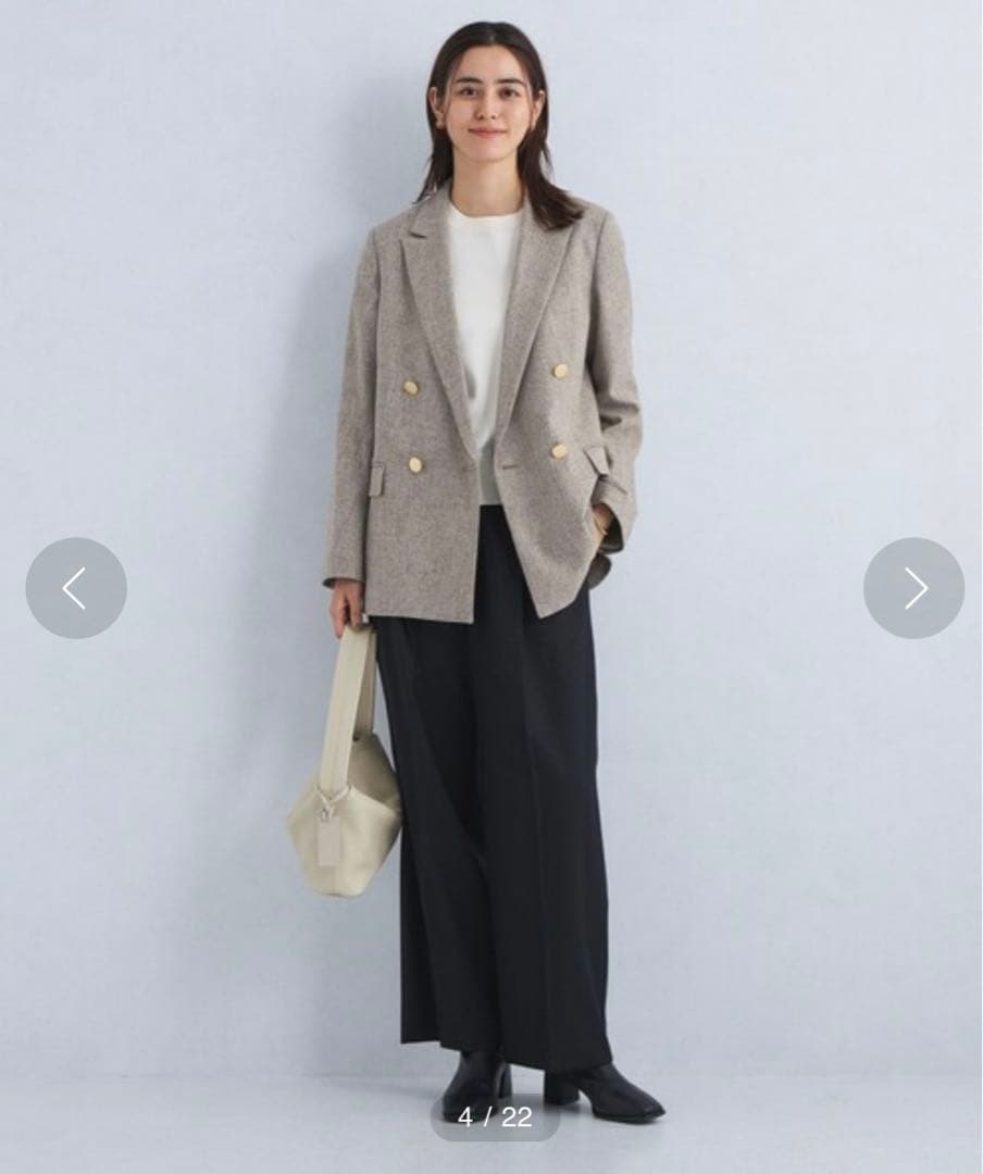 グリーンレーベルリラクシング　メランジツイル ダブル ジャケット