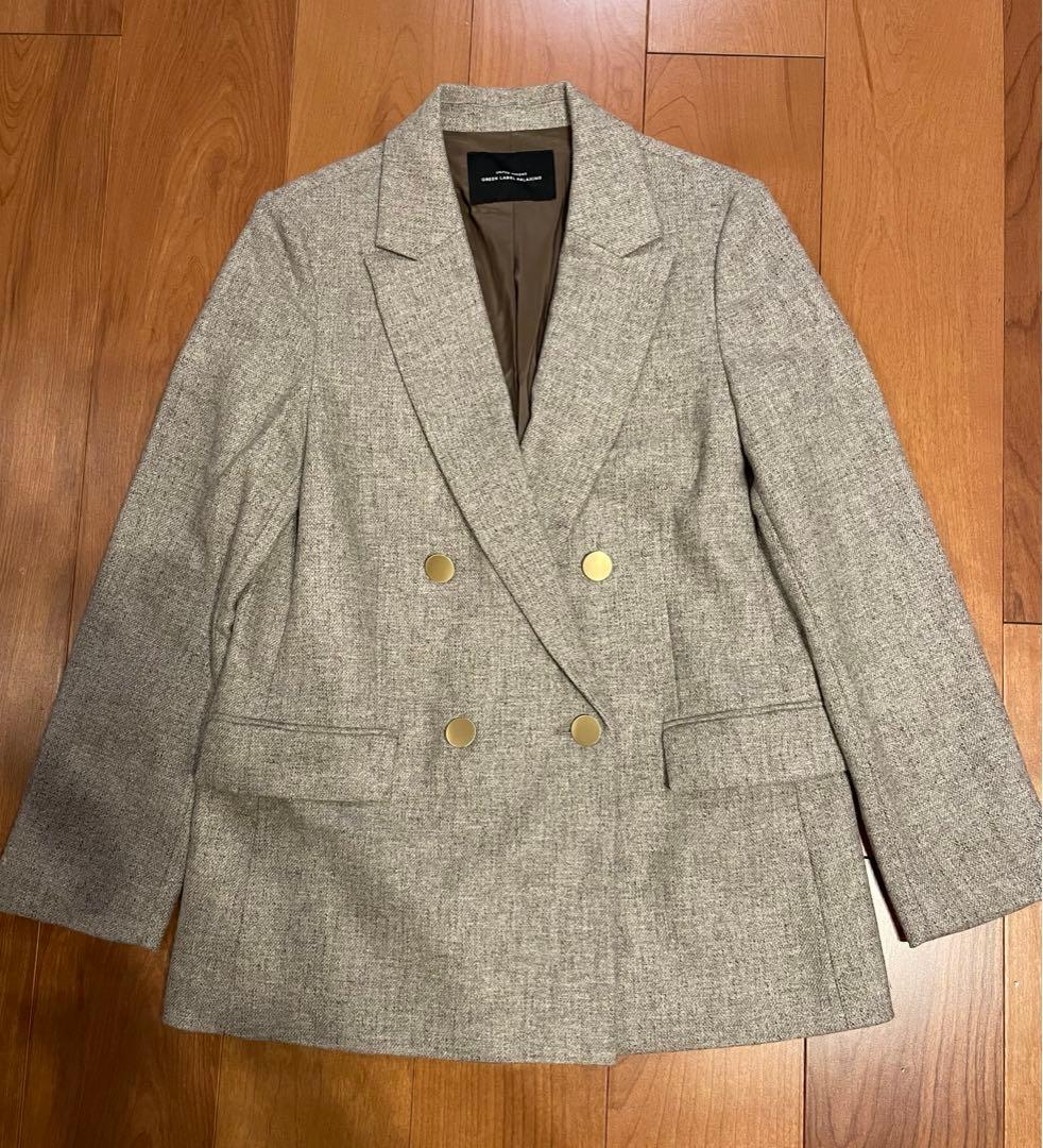 グリーンレーベルリラクシング　メランジツイル ダブル ジャケット