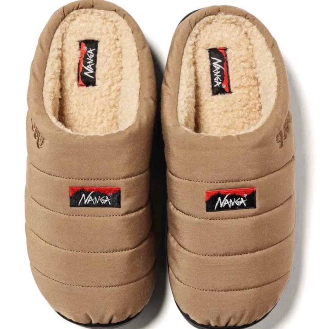 残り1点 ナンガ×スブ メンズ タキビ サンダル サイズ3 スリッパ ベージュ