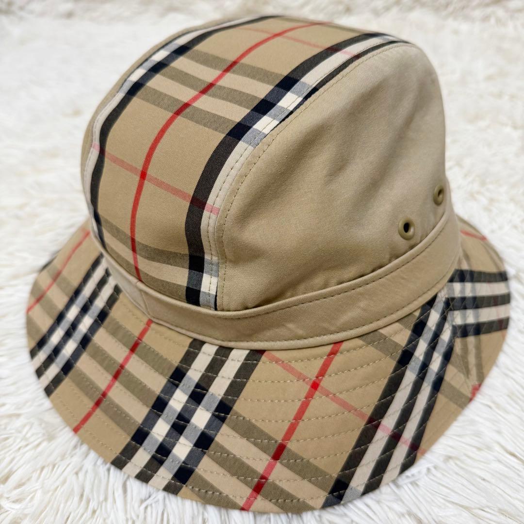 【極美品】 BURBERRY バーバリー ノバチェックバケットハット XL