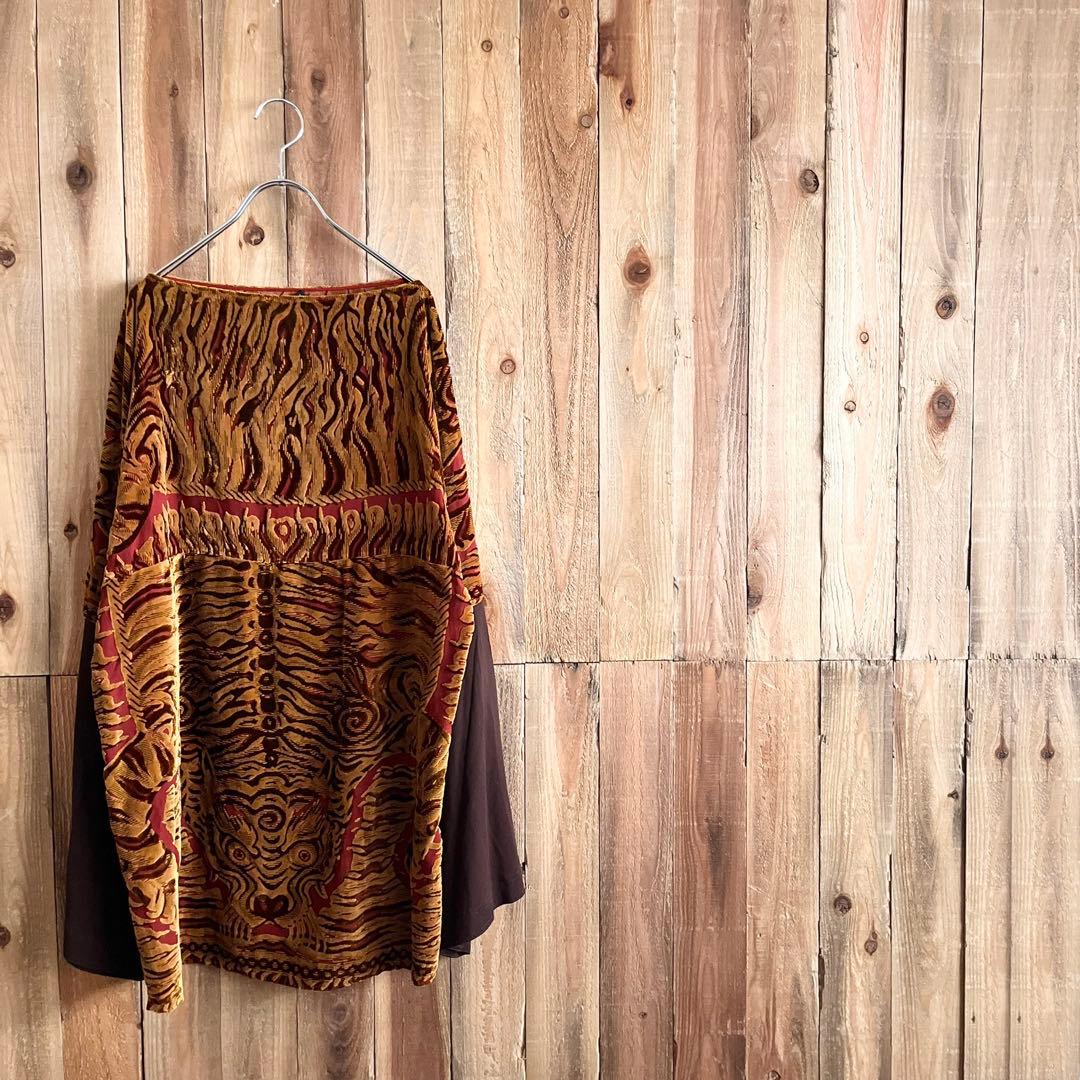 Jean Paul Gaultier FEMME ベロア エンボス カットソー