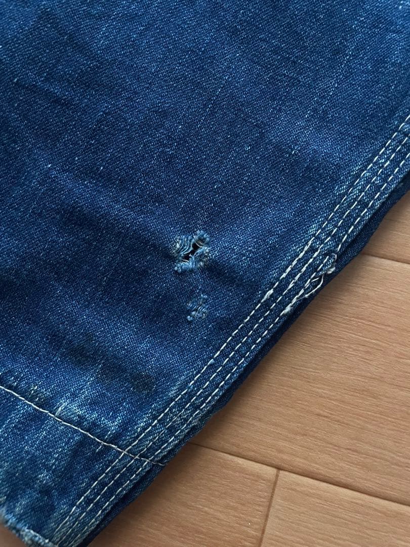 40s VINTAGE 希少ステッチ 大戦モデル デニムカバーオール WW2