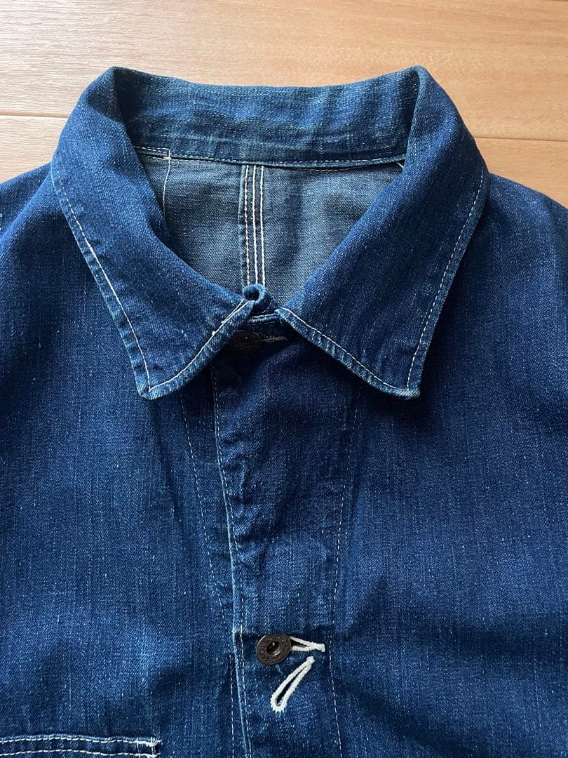 40s VINTAGE 希少ステッチ 大戦モデル デニムカバーオール WW2