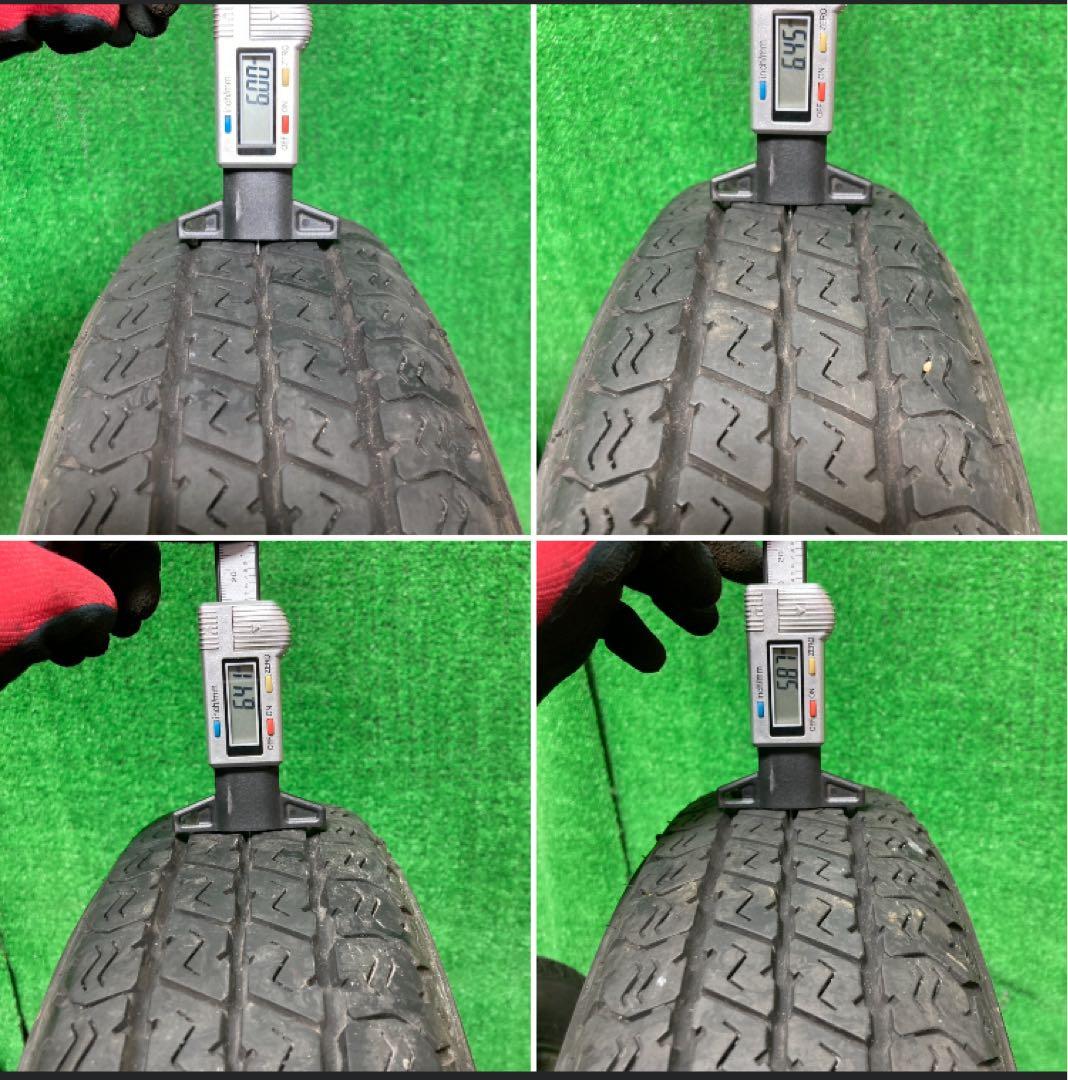 Yokohama 145/80R12 ノーマルタイヤ、鉄ホイール付き4本！