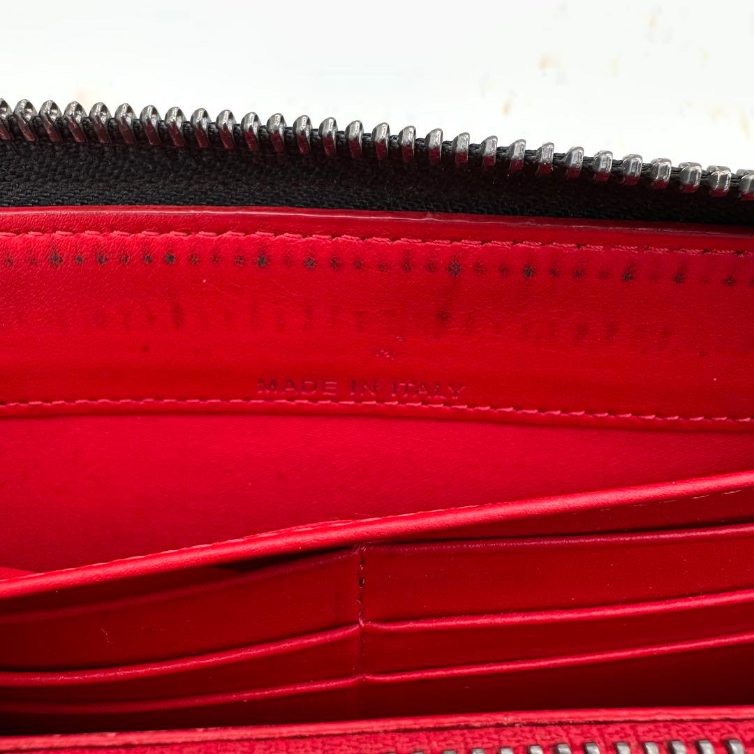 ✨美品✨ルブダン　長財布　スタッズ　パネトーネ　ラウンドジップ　レザー　黒