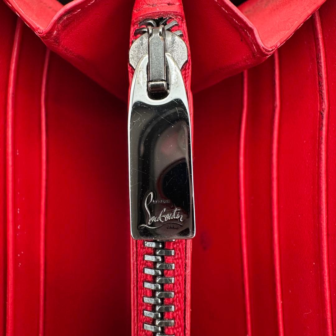 ✨美品✨ルブダン　長財布　スタッズ　パネトーネ　ラウンドジップ　レザー　黒