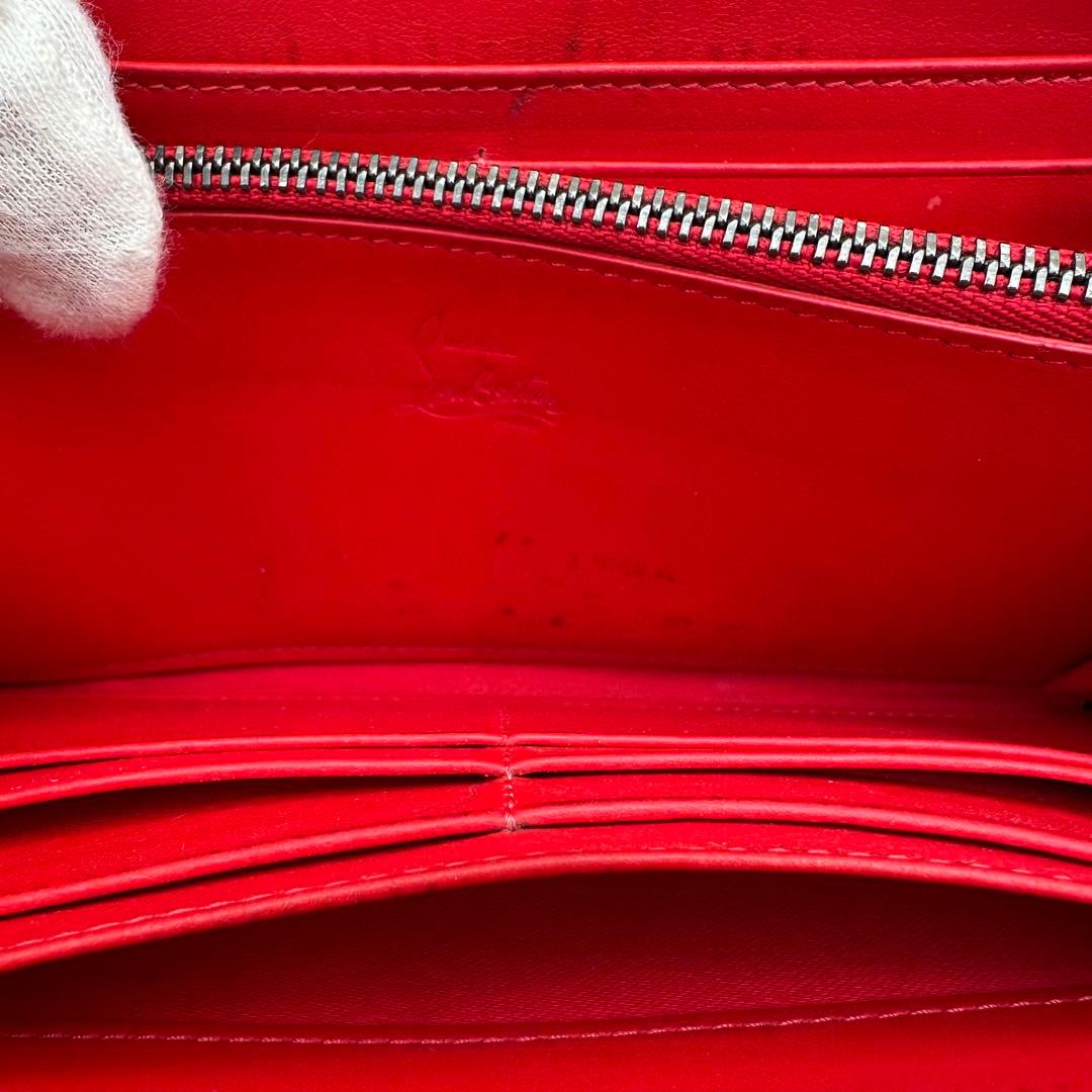 ✨美品✨ルブダン　長財布　スタッズ　パネトーネ　ラウンドジップ　レザー　黒