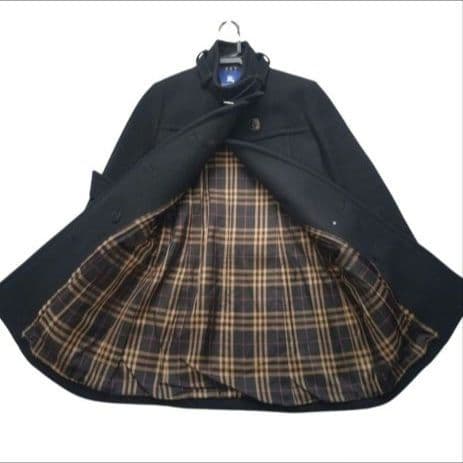 ✨極美品✨バーバリーブルーレーベル　アンゴラコート　ノバチェック　ブラック　М