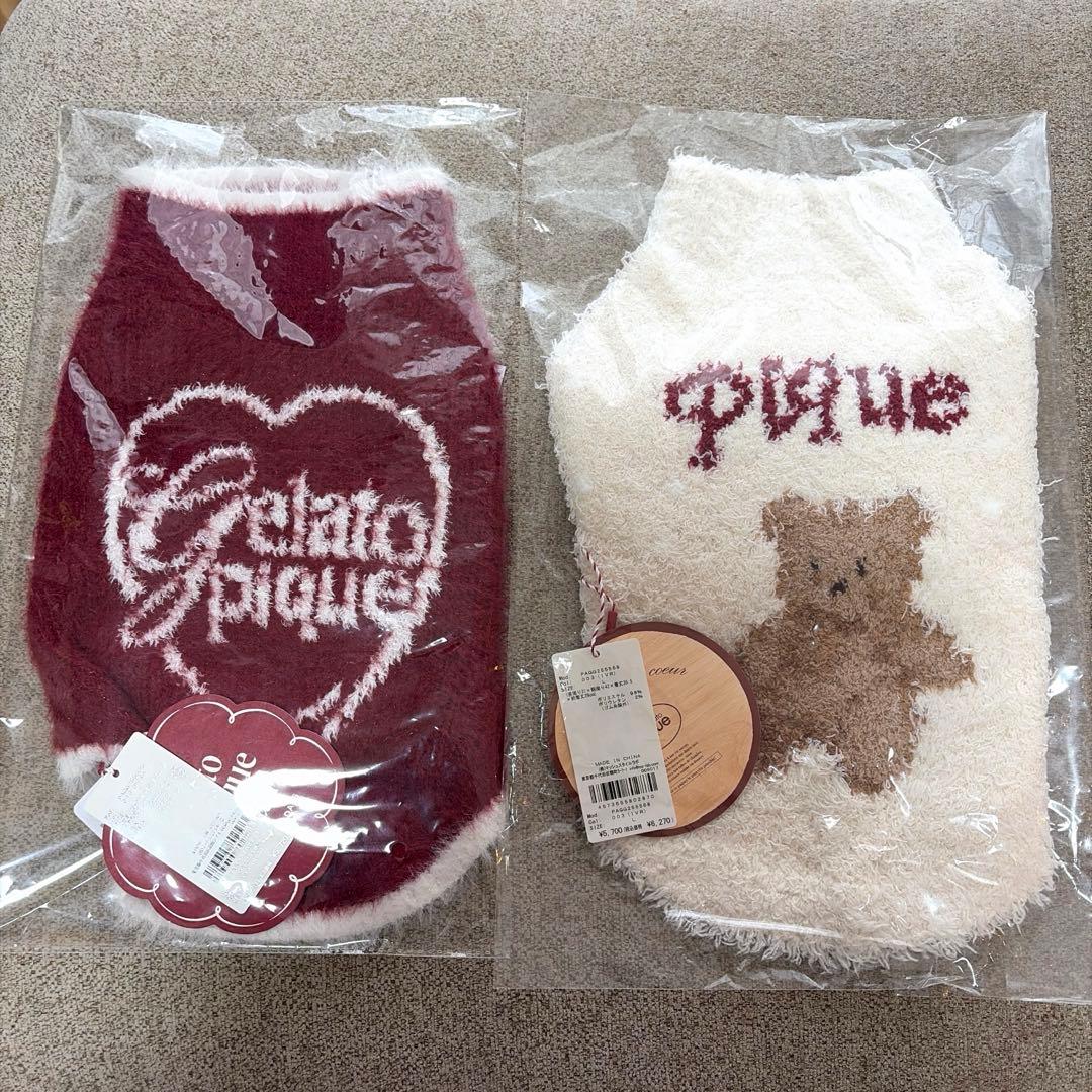 新品Lサイズ２点　ジェラートスノーベアジャガードプルオーバーフェザープルオーバー