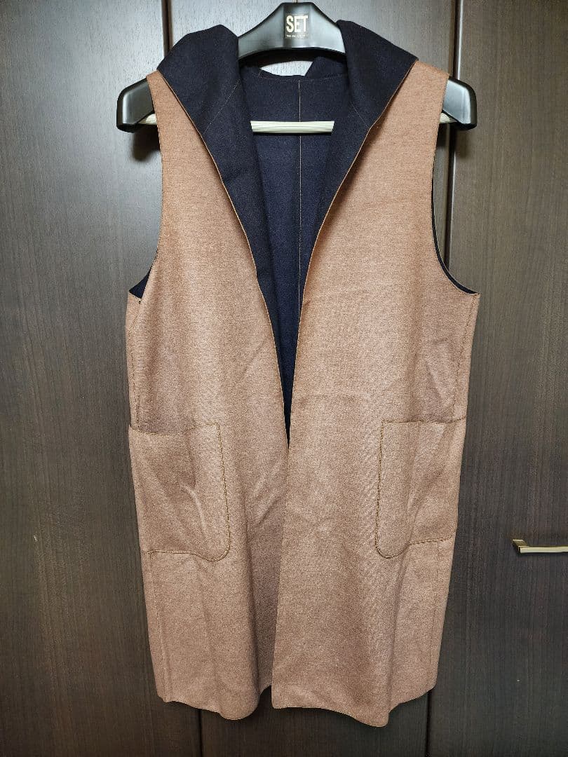 Leilianリバーシブル切替えロングベスト