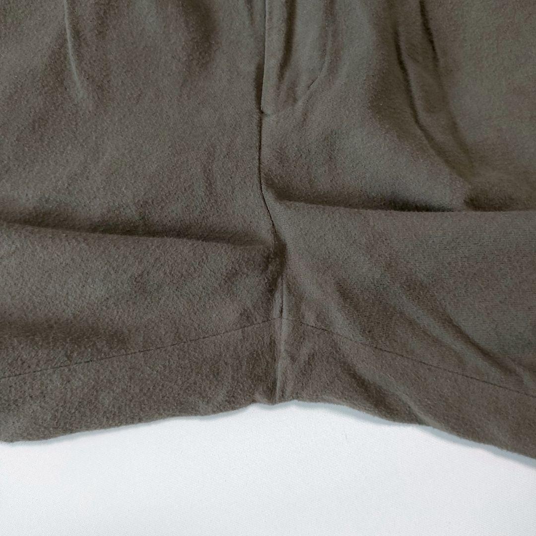 YAECA（ヤエカ）チノクロスパンツ タックテーパード クサキブラウン 30