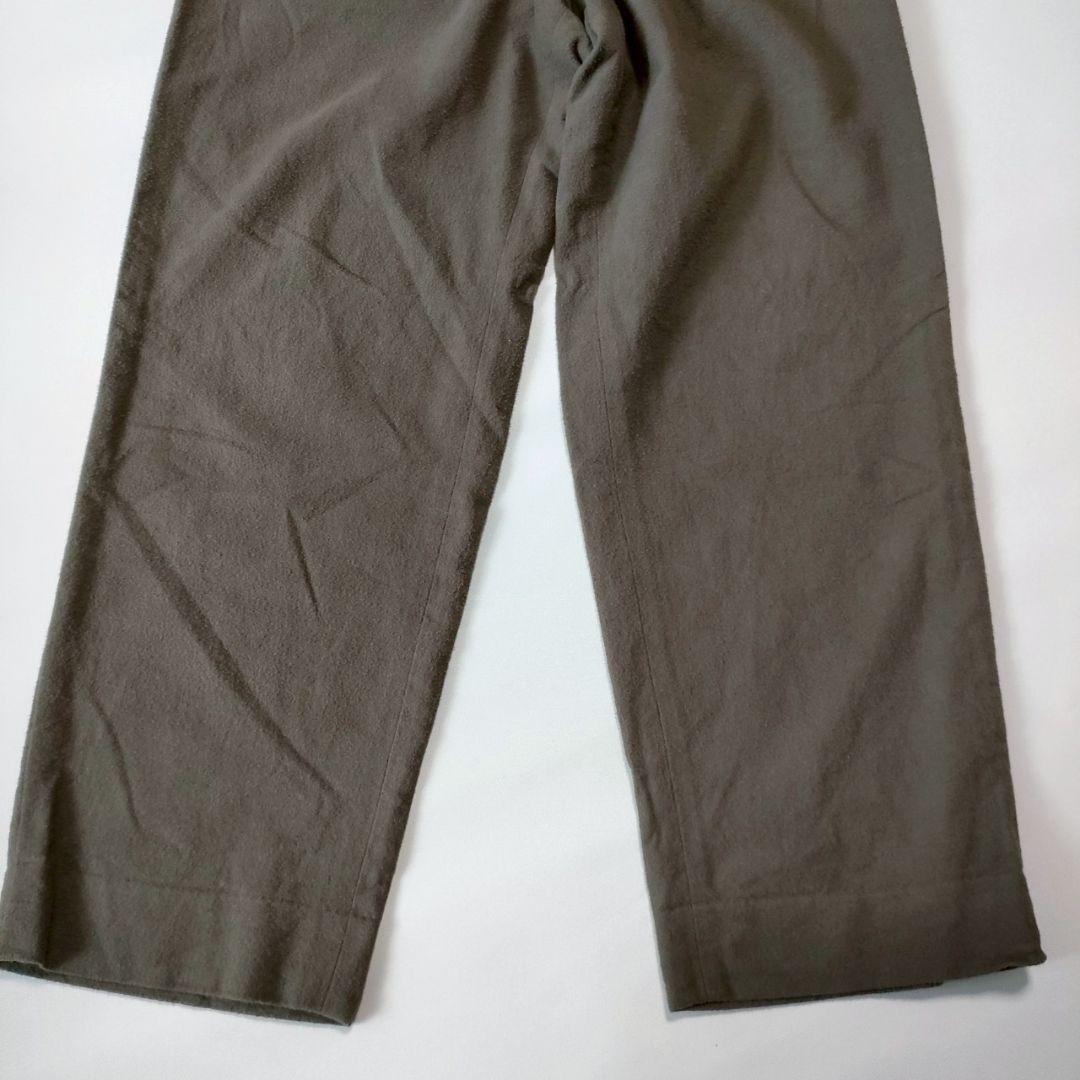 YAECA（ヤエカ）チノクロスパンツ タックテーパード クサキブラウン 30