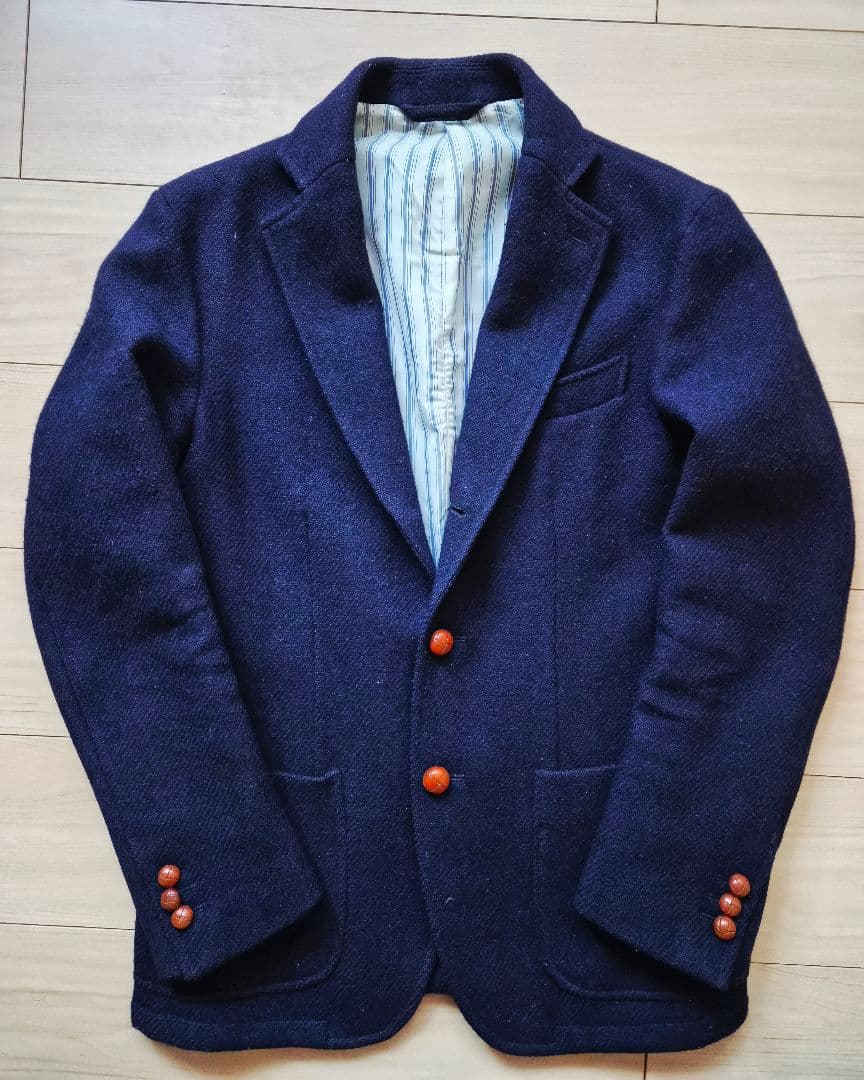 【ハリスツイード】 ウール テーラードジャケット