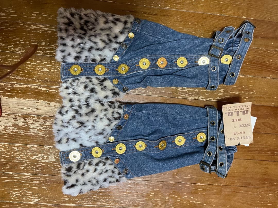 d.i.a. ダイヤ　美品　平成　希少　ヒョウ柄　レッグウォーマー　ギャル