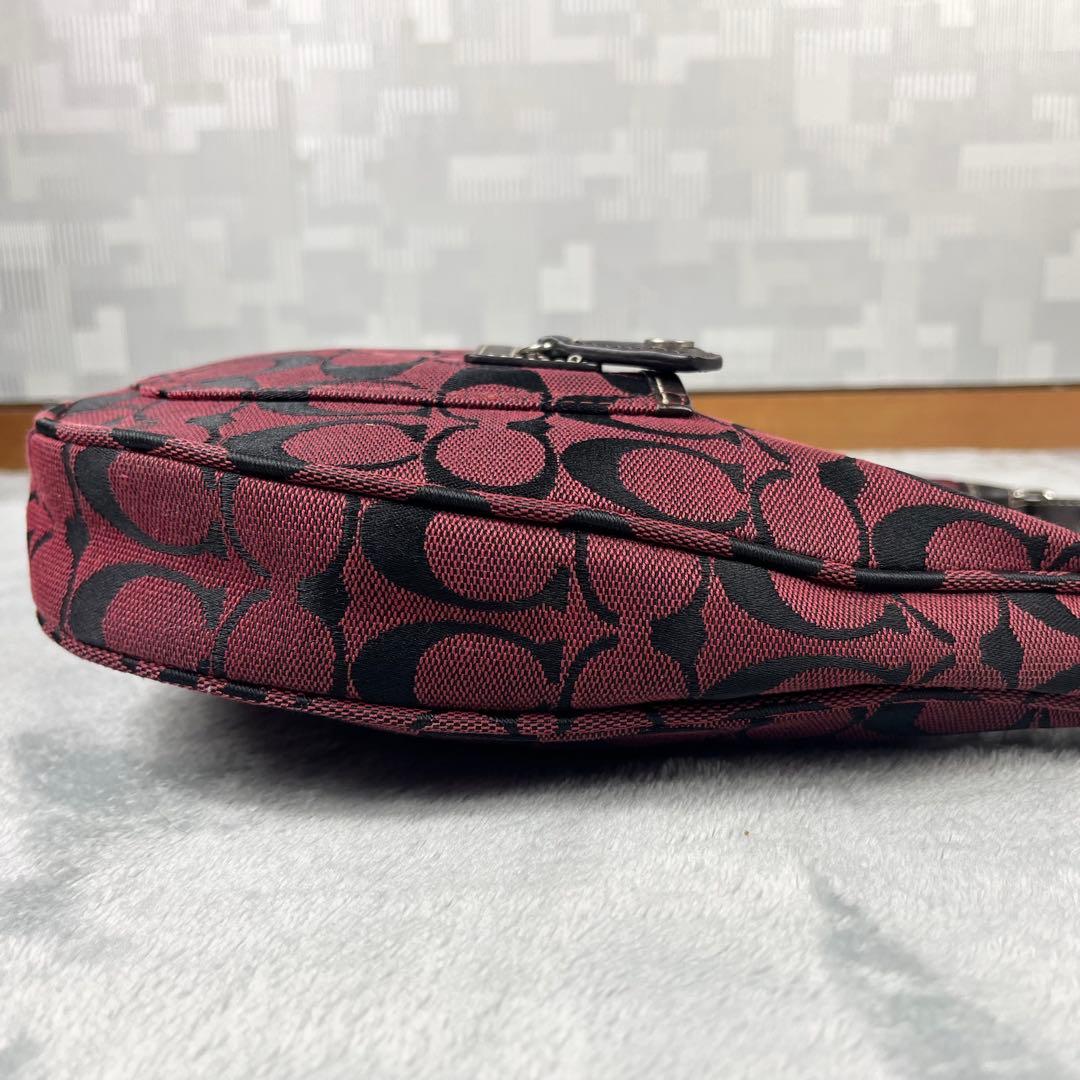 バッグ Vintage Coach Hobo Signature Red