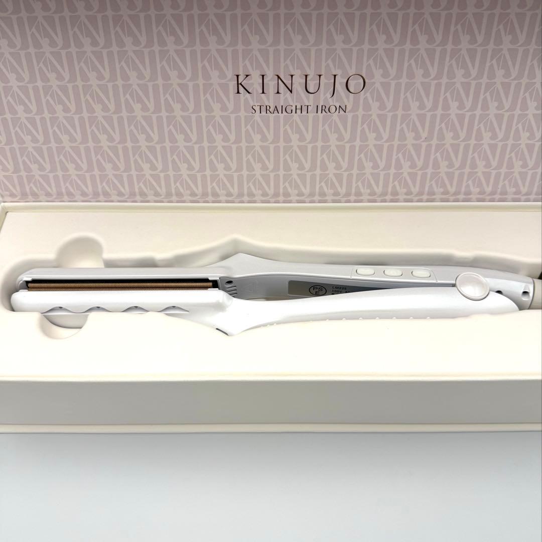 KINUJO ストレートヘアアイロン パールホワイト LM225