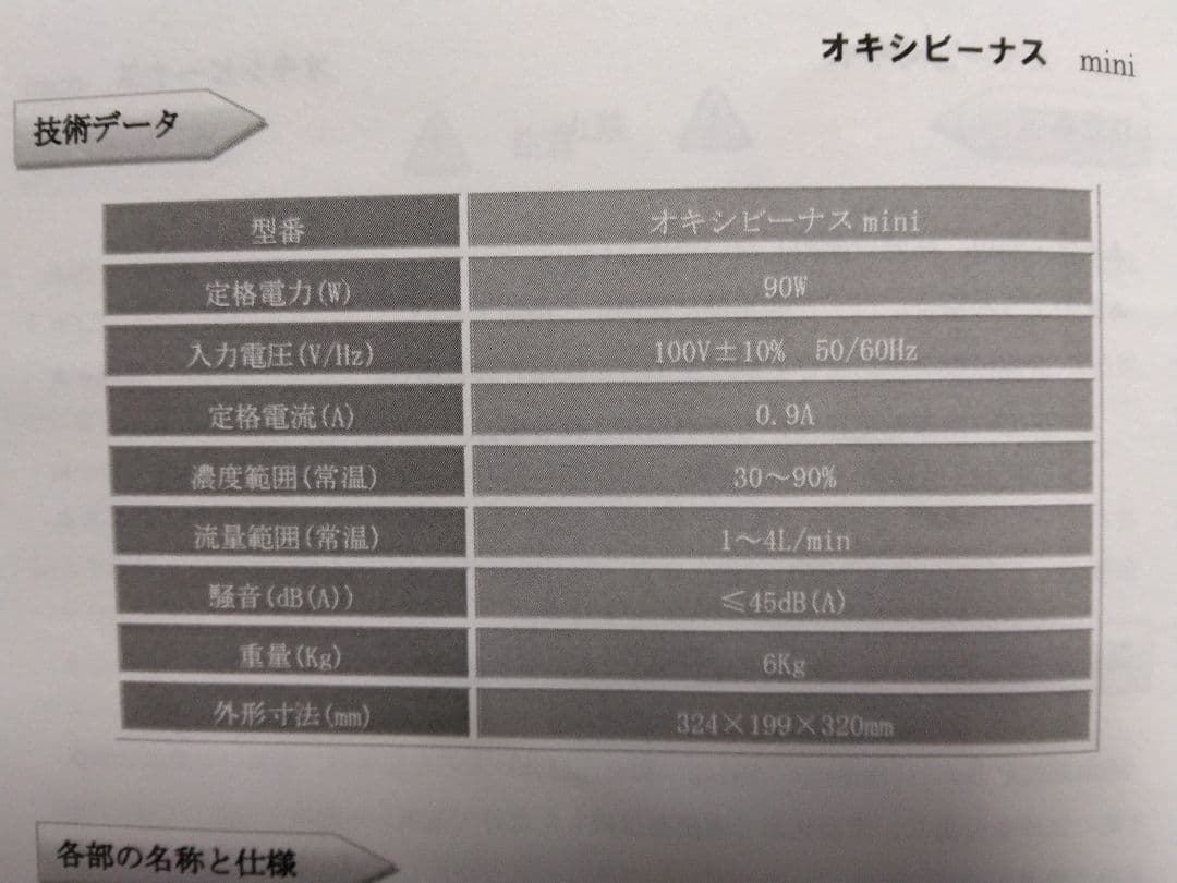 UNICOM オキシビーナスミニ1000 酸素