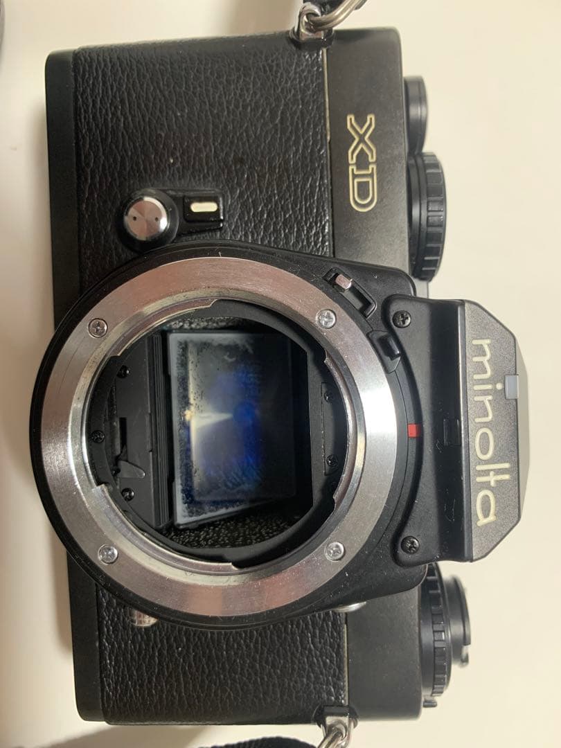 Minolta XD 本体と35-70mm F3.5 レンズ
