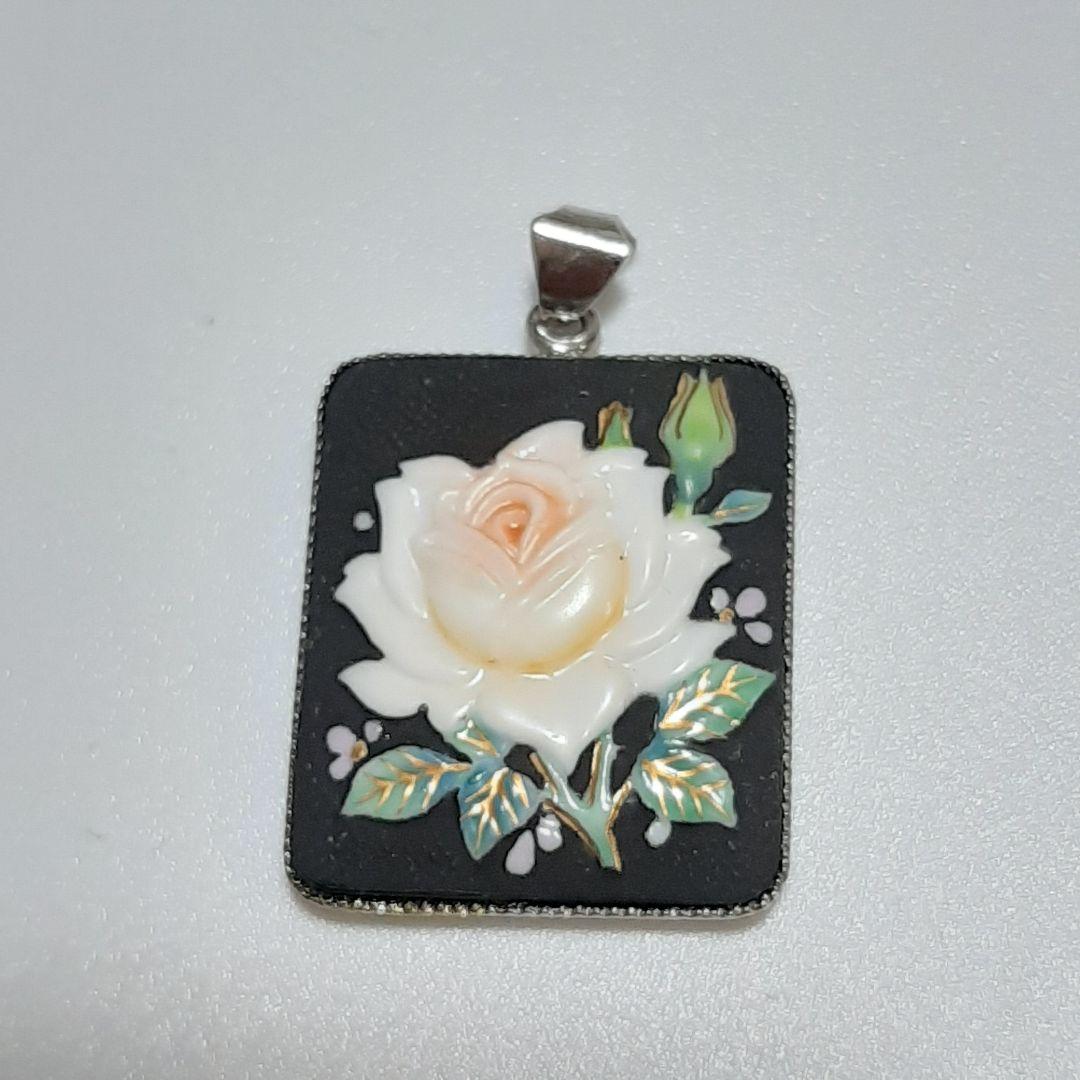 トシカネ　ペンダントトップ　薔薇　スクエア　TOSHIKANE　ARITA