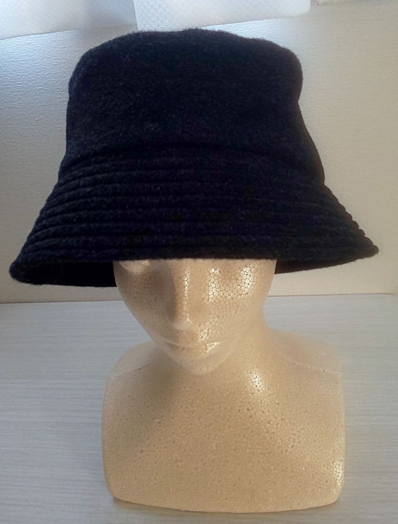 美品 KIJIMA TAKAYUKI アルパカ バケットハット 黒 サイズ3