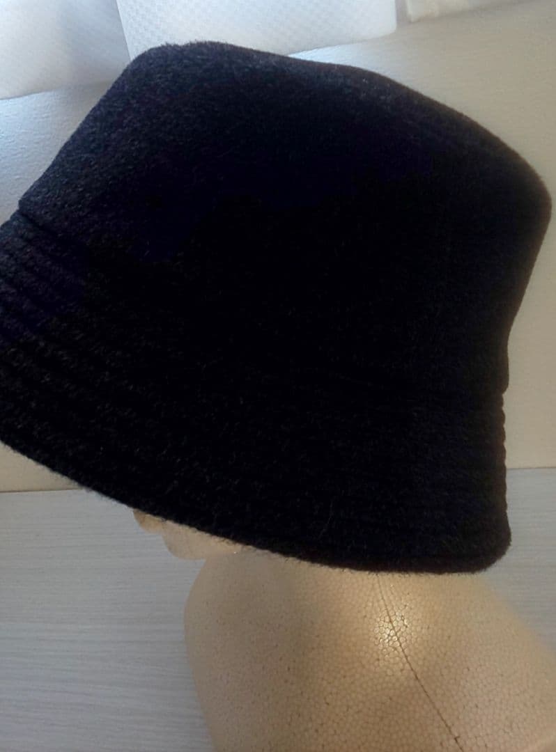 美品 KIJIMA TAKAYUKI アルパカ バケットハット 黒 サイズ3