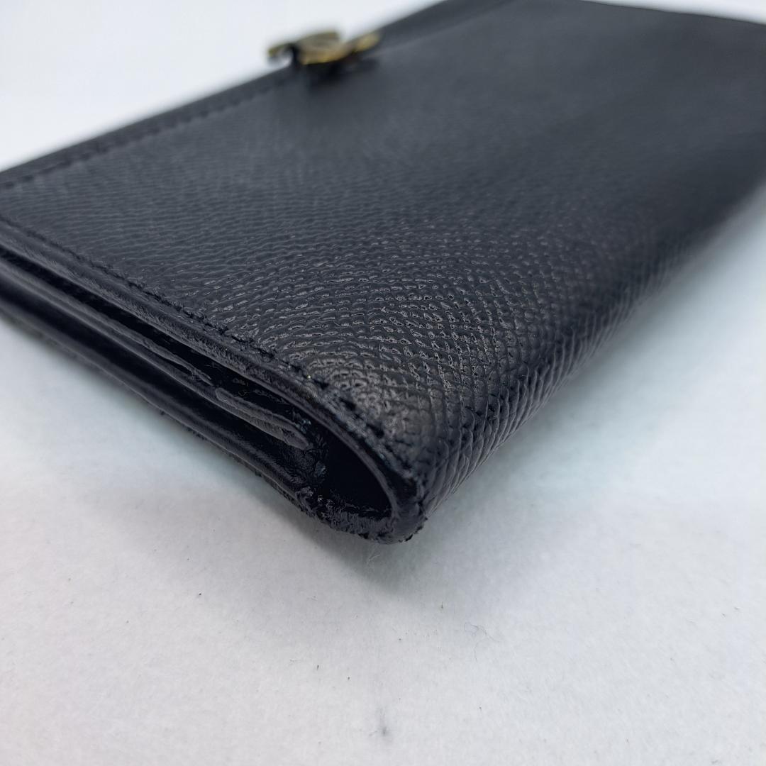 レア　CHANEL　ケース　クラシカルデザイン　ブラック　財布　二つ折り