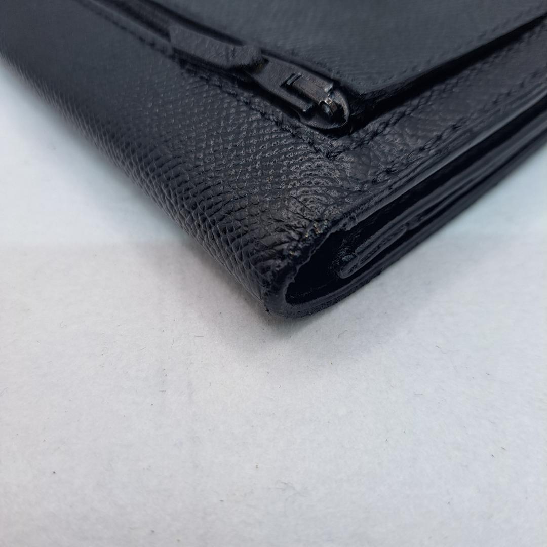 レア　CHANEL　ケース　クラシカルデザイン　ブラック　財布　二つ折り