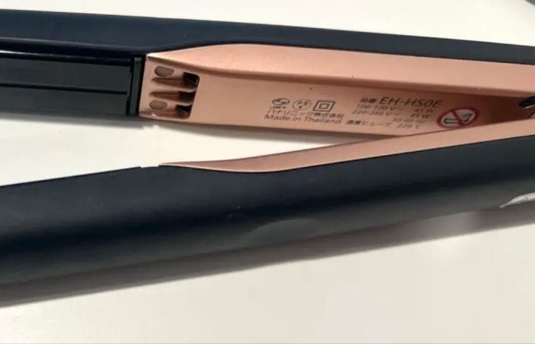 パナソニック ヘアーアイロンストレート用 ナノケア 黒EH-HSOE-K