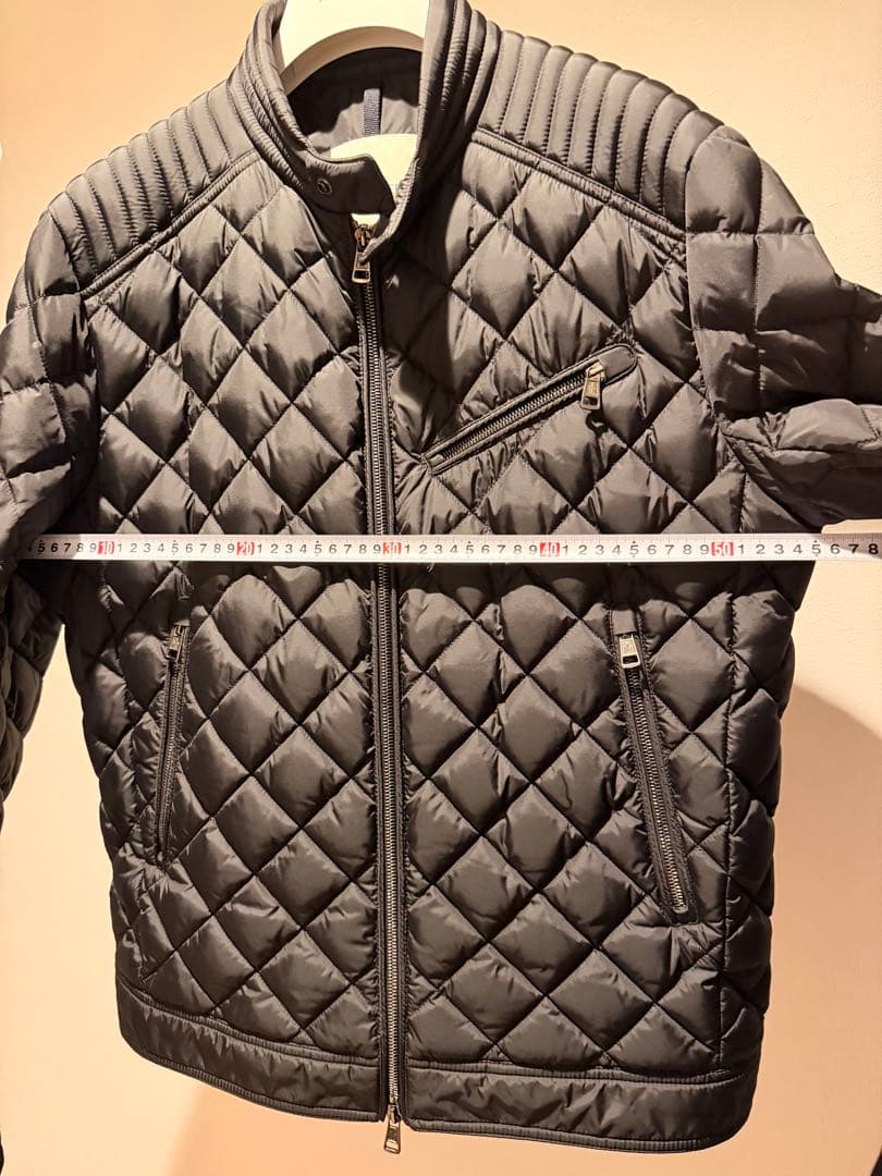 モンクレール BREITMAN ライダース ダウンジャケット 黒　サイズ 4