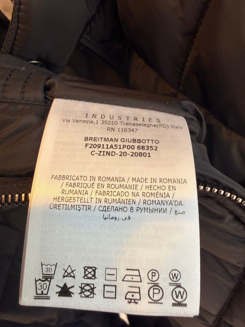 モンクレール BREITMAN ライダース ダウンジャケット 黒　サイズ 4