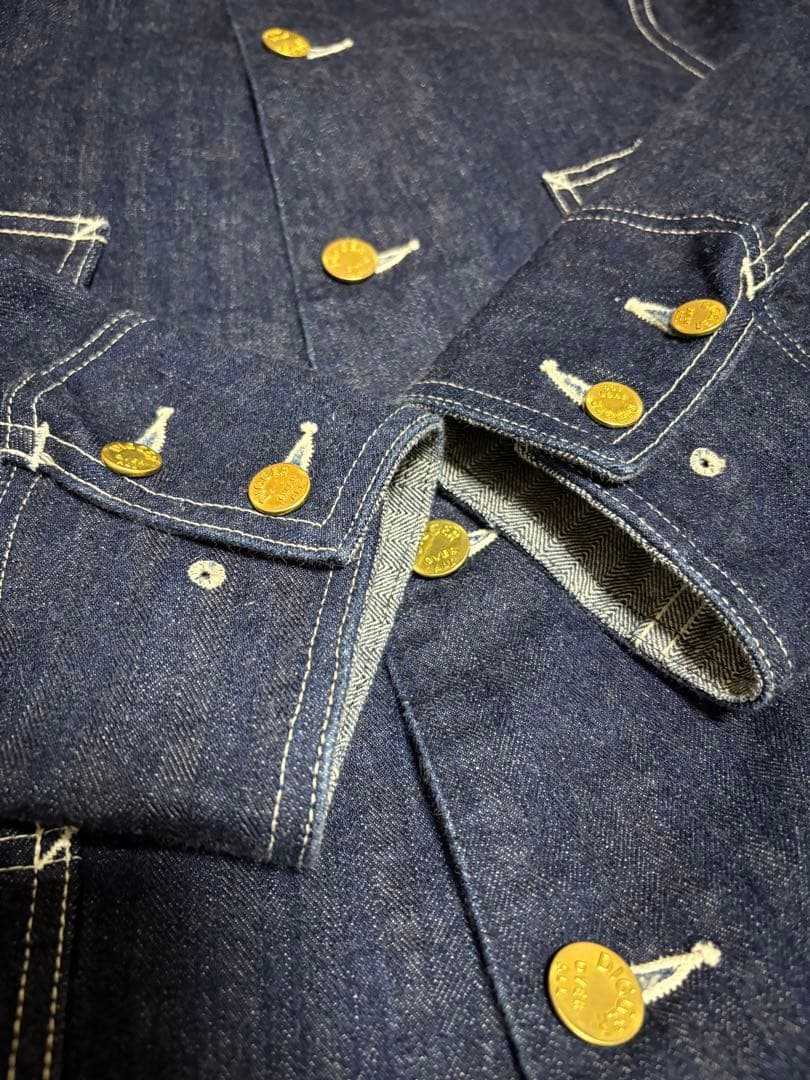 warehouse インディゴヘリンボーンカバーオール