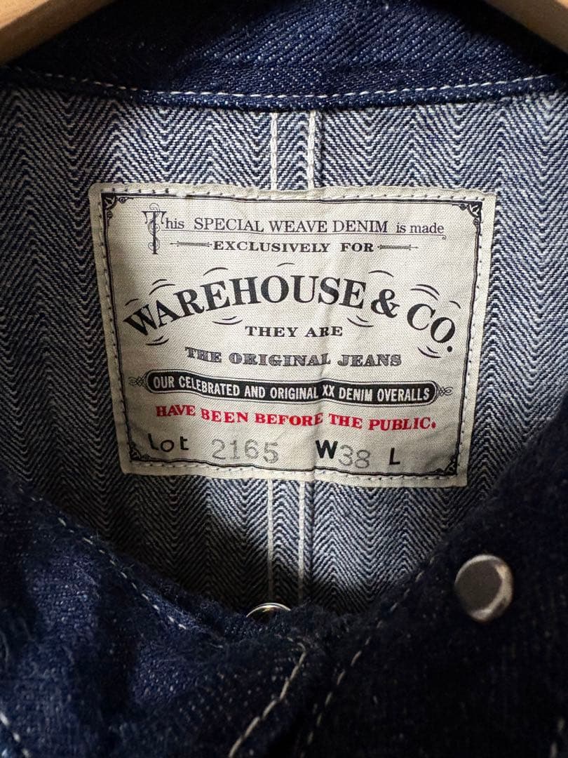 warehouse インディゴヘリンボーンカバーオール