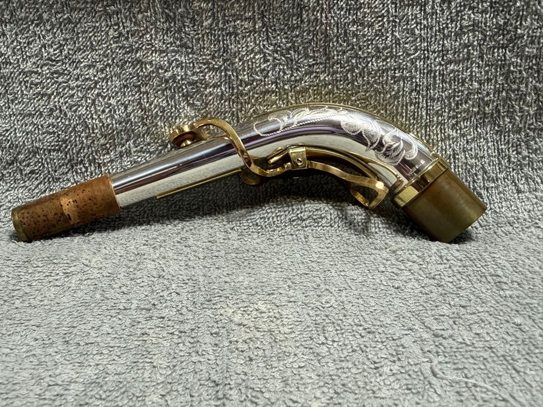 五*道様 ヤナギサワ アルトサックス用 ネック 総銀 SOLIDSILVER