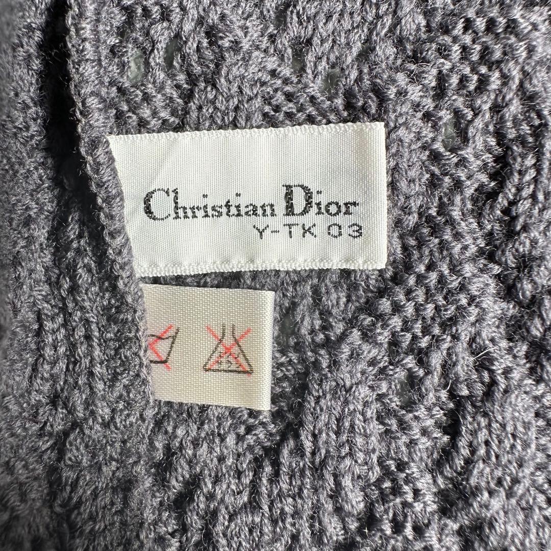 Christian Dior プリタポルテ ウール ニットベスト M グレー