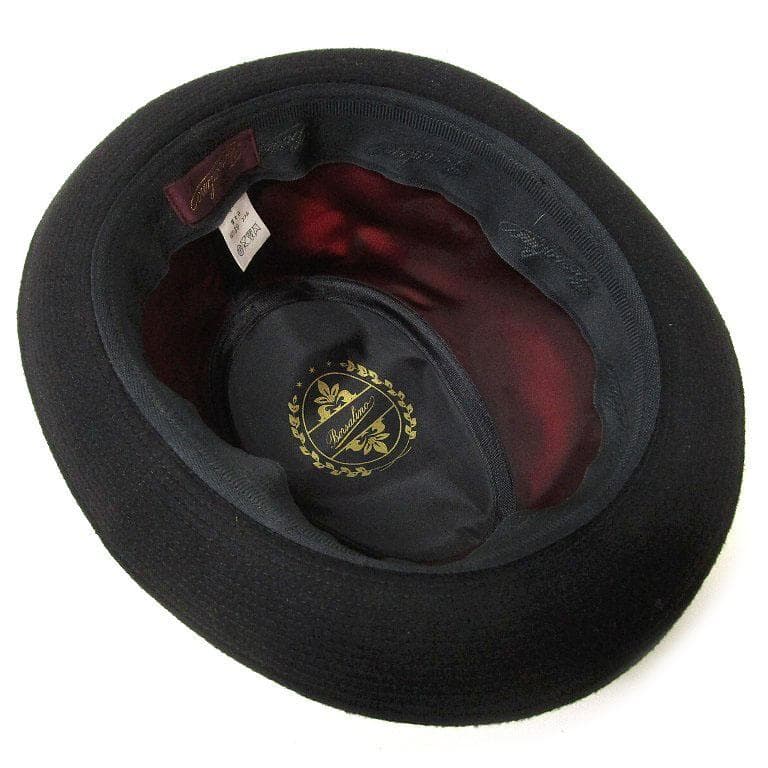 Borsalino ボルサリーノ 中折れ アンゴラハット 62cm ブラック