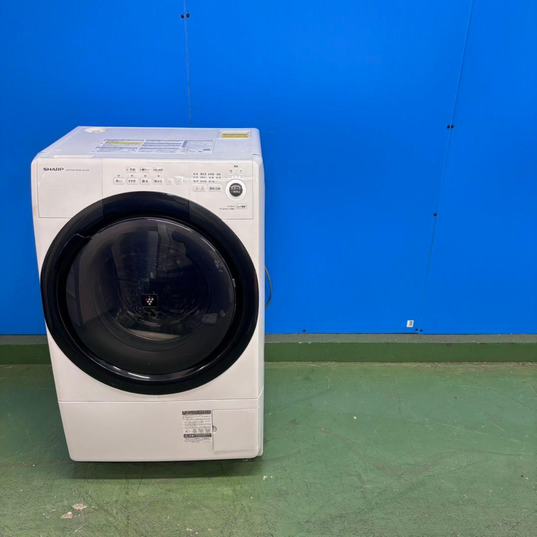 672SHARPドラム式洗濯機　乾燥付き7/3.5キロ　右開き　小型　一人暮らし