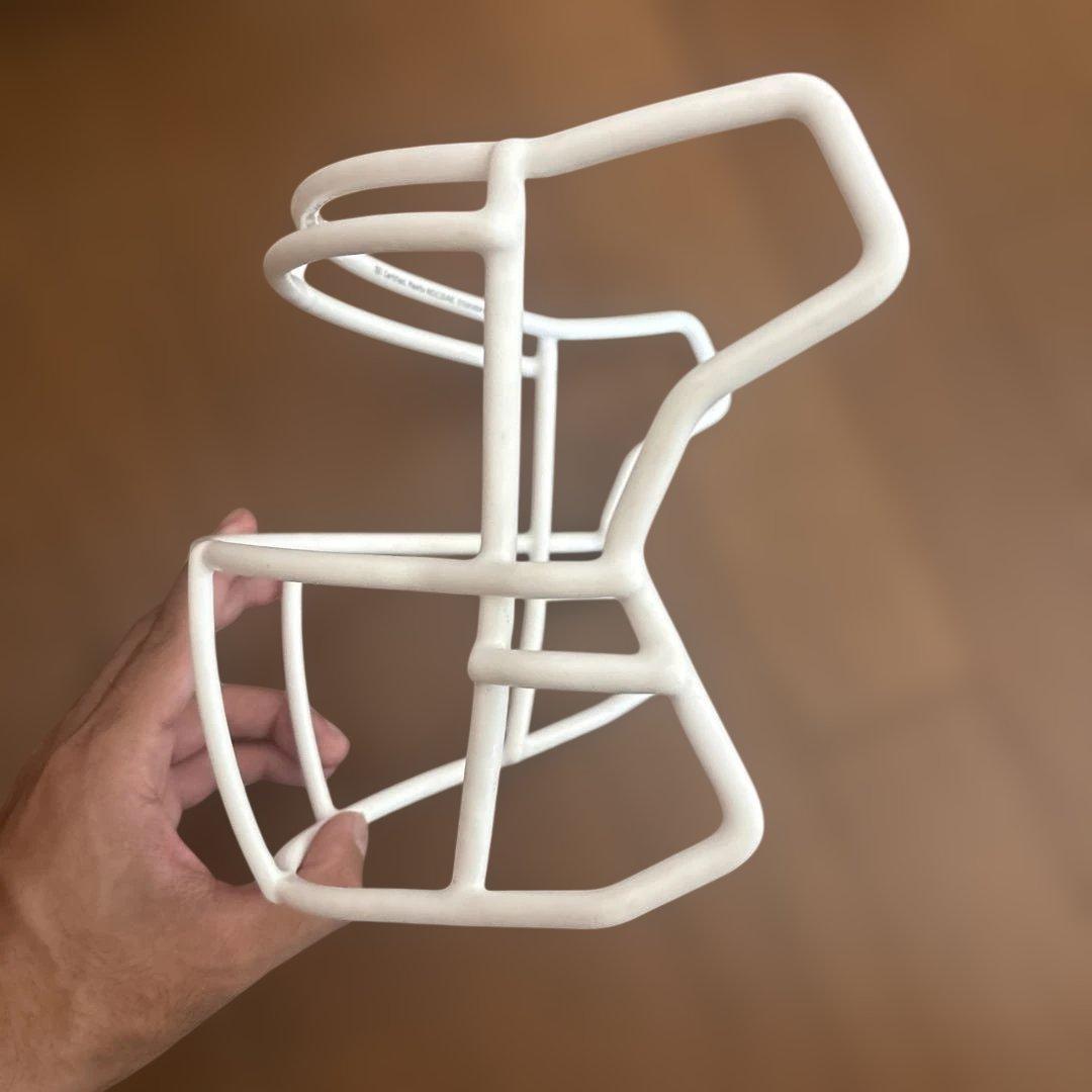 r*r様 フットボールヘルメット用ホワイトフェイスマスク